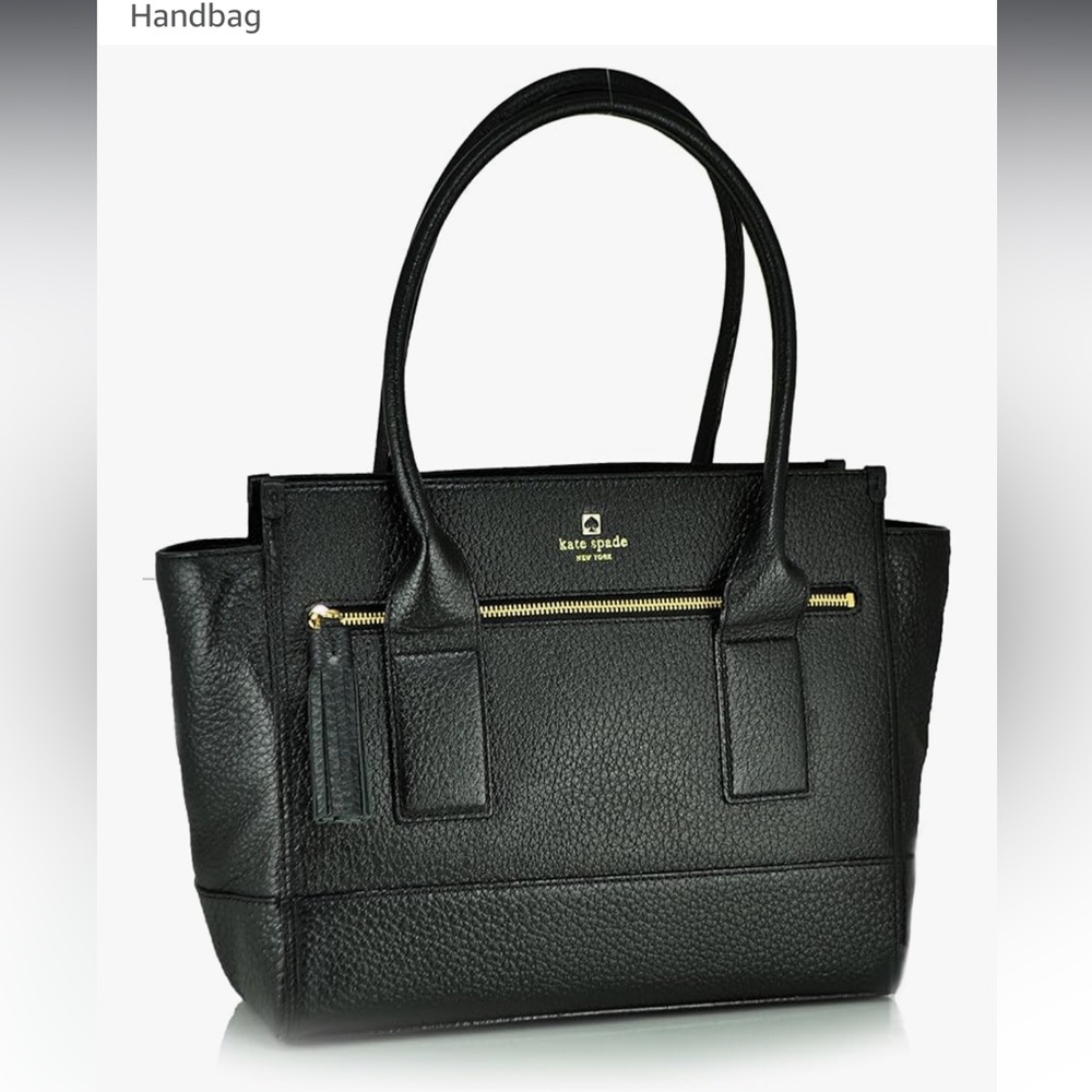 Kate Spade Avenue Oden Southport Black Leather Handbag - Picture 2 of 7